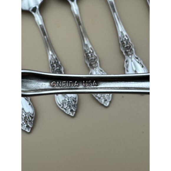 8 Oneida OCO WORDSWORTH Oval Soup Spoon Stainless Steel USA - Picture 4 of 4